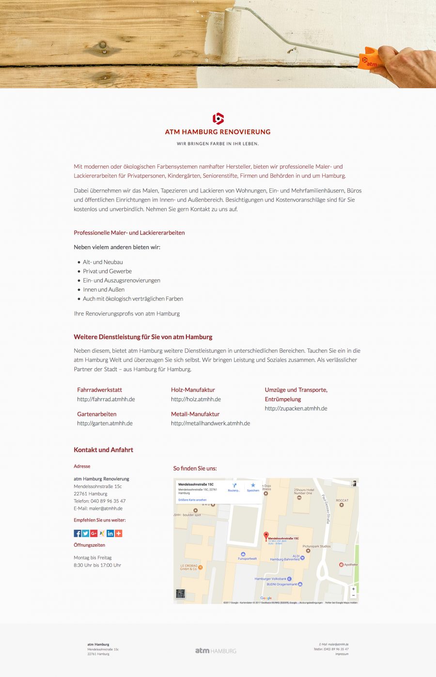 Maler- und Renovierungsarbeiten – atm Hamburg