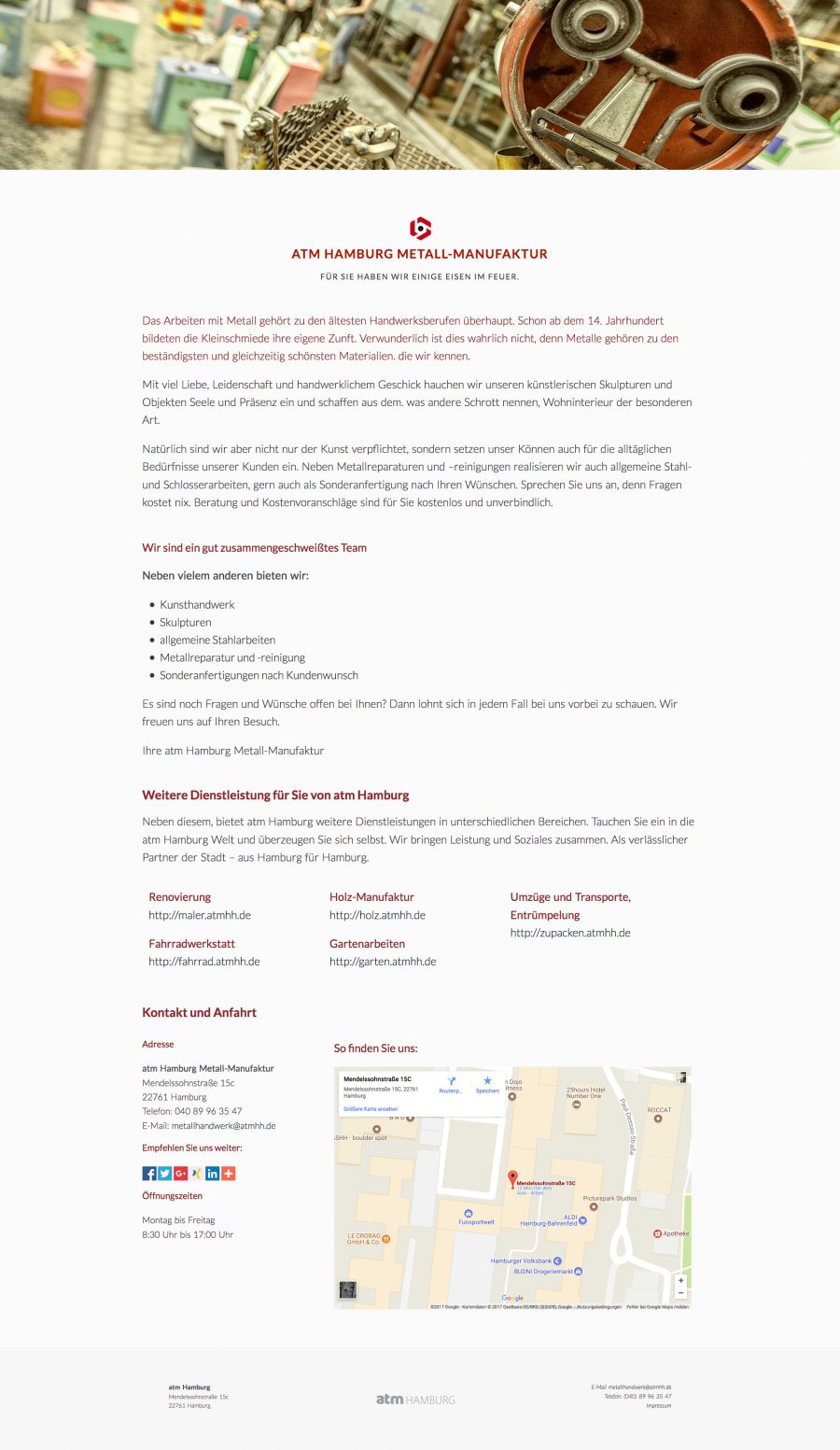 Metall-Manufaktur – atm Hamburg